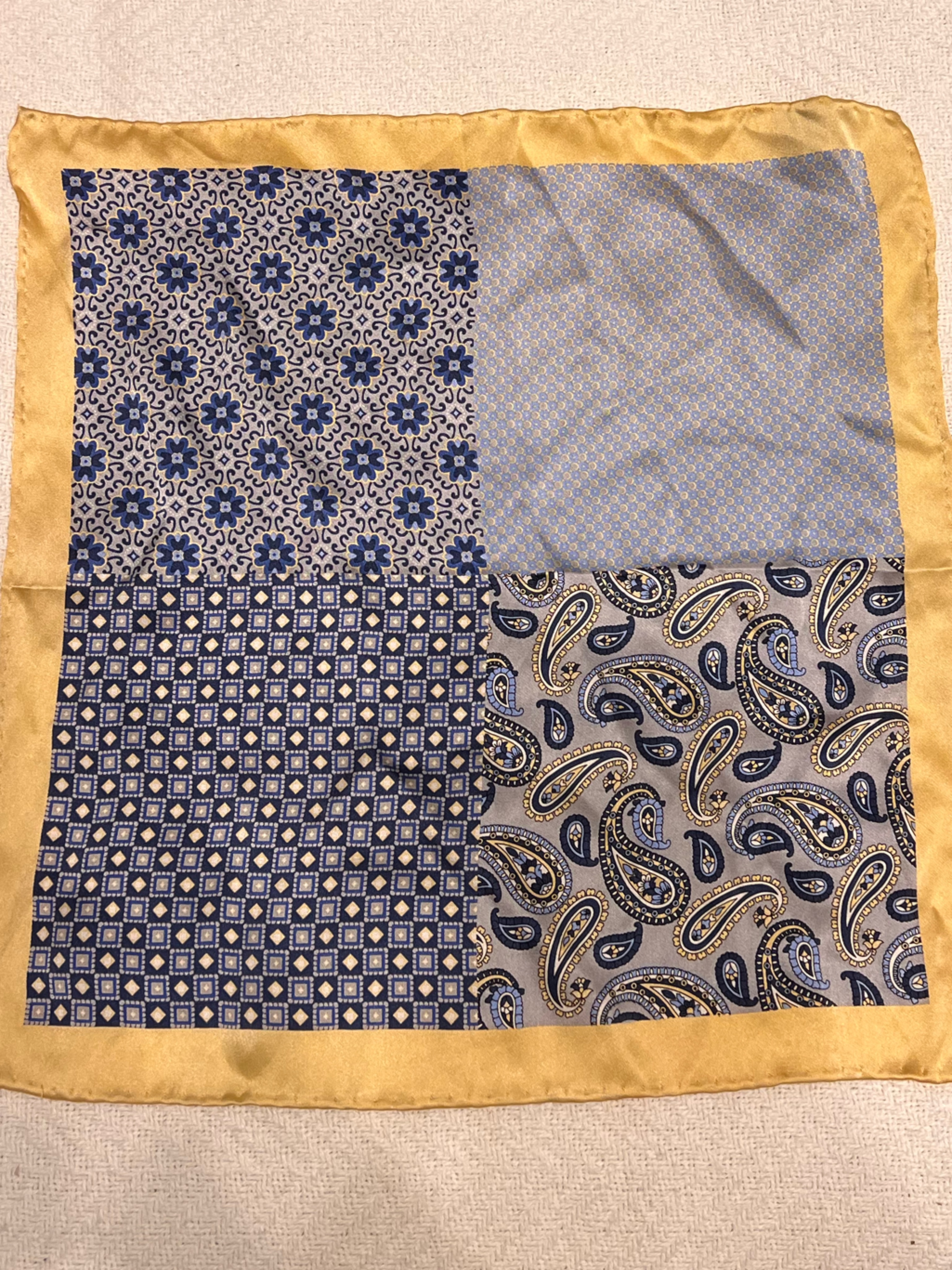 100 Silk Pocket Square Handkerchief